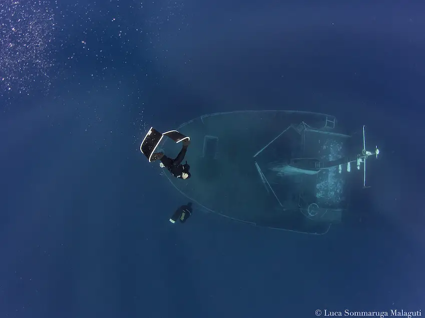 Freediving shipwrecks. 